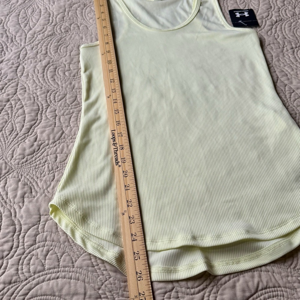 Under Armour Womens Victory Tank Top Update Size Medium 1362867-785 NWT Yellow - Picture 6 of 8